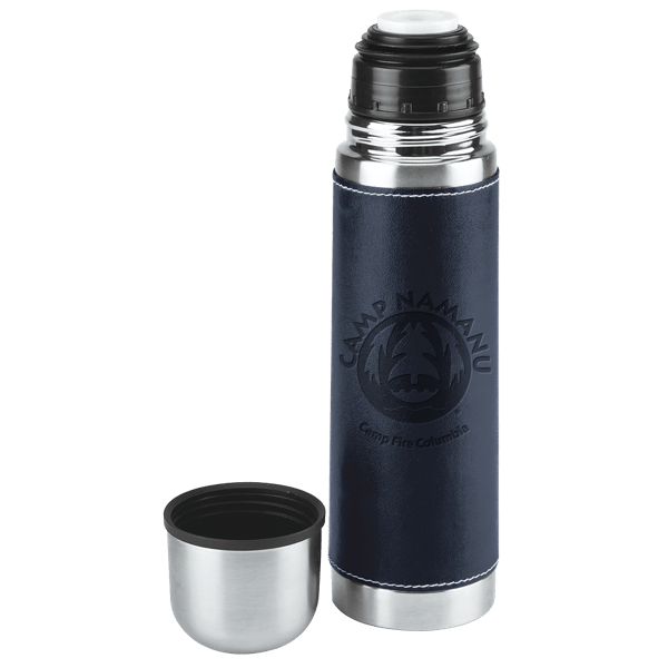 Leatherette Vacuum Bottle - 16 Oz. 18