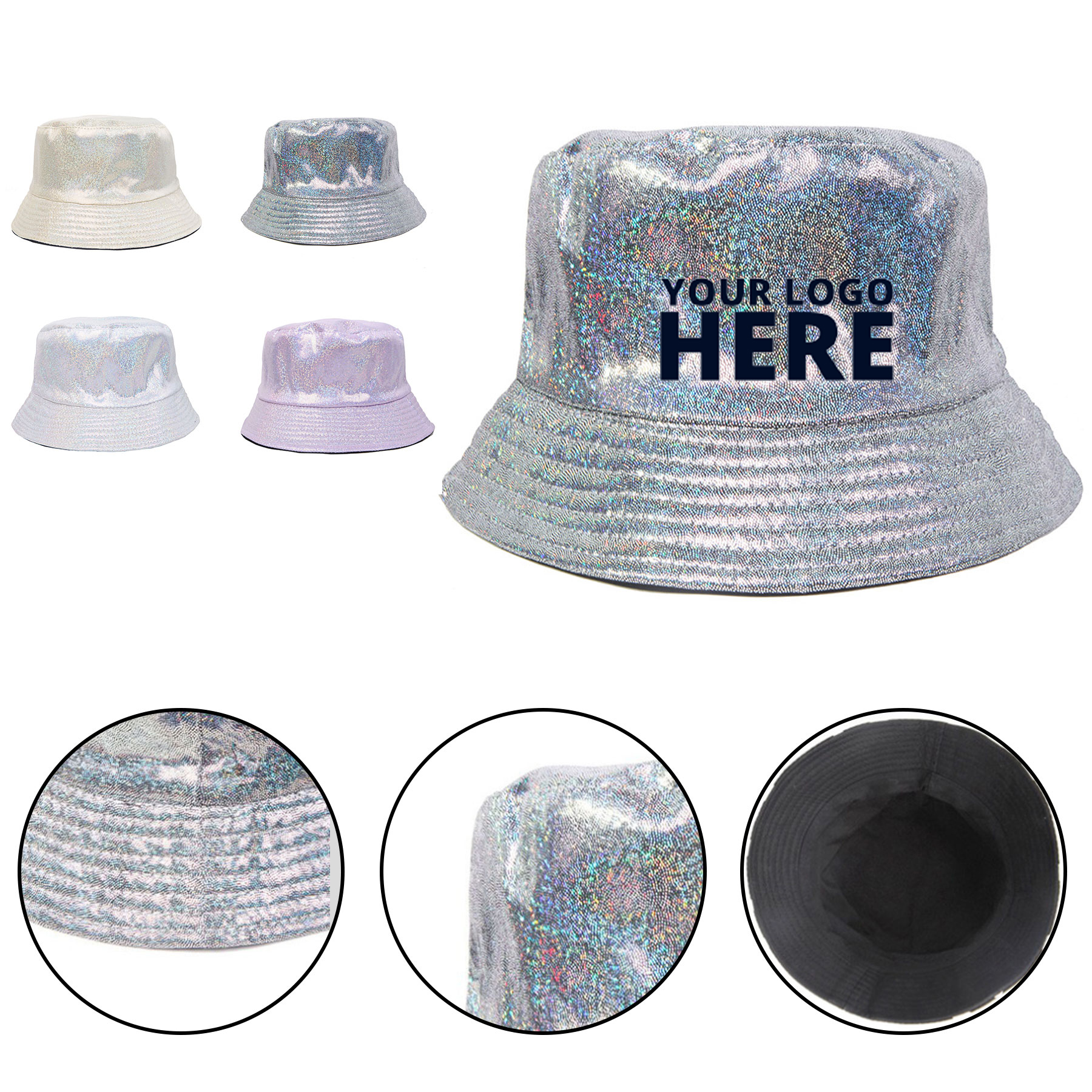 Unisex Metallic Fisherman Hat 2