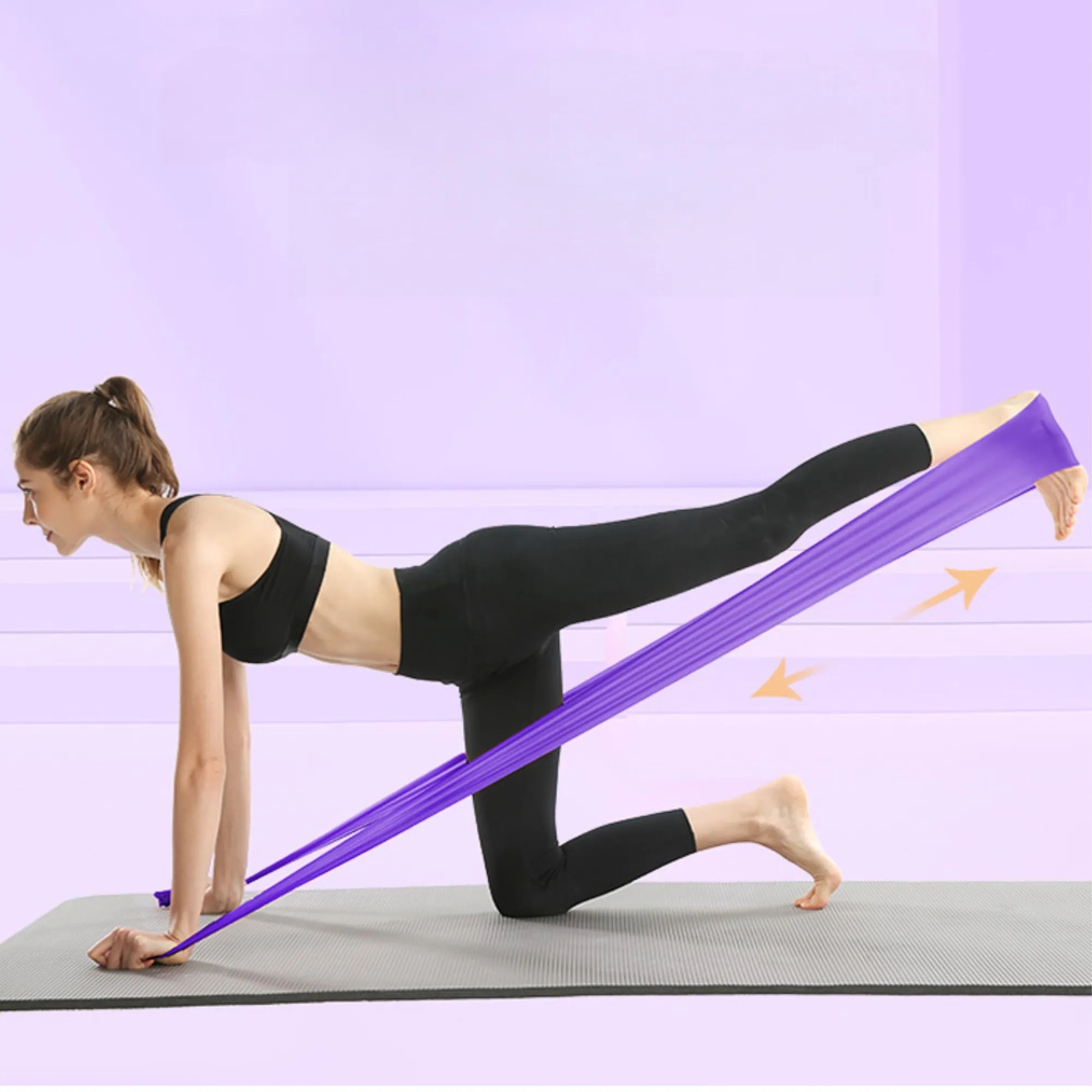 TPE Fitness Resistance Bands Hip Exercise Stretch Band 3