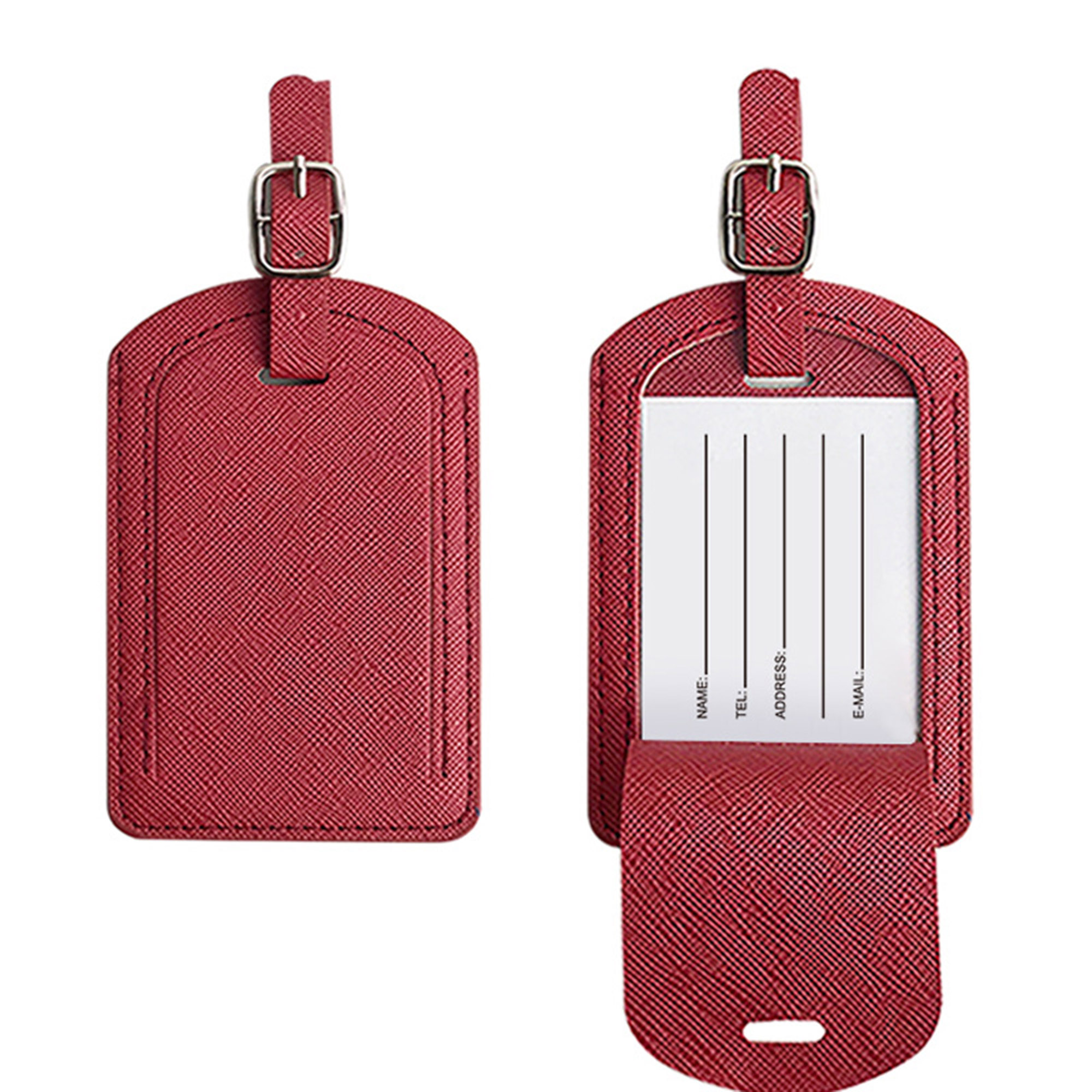 Premium PU Leather Luggage Bag Case Tags 9