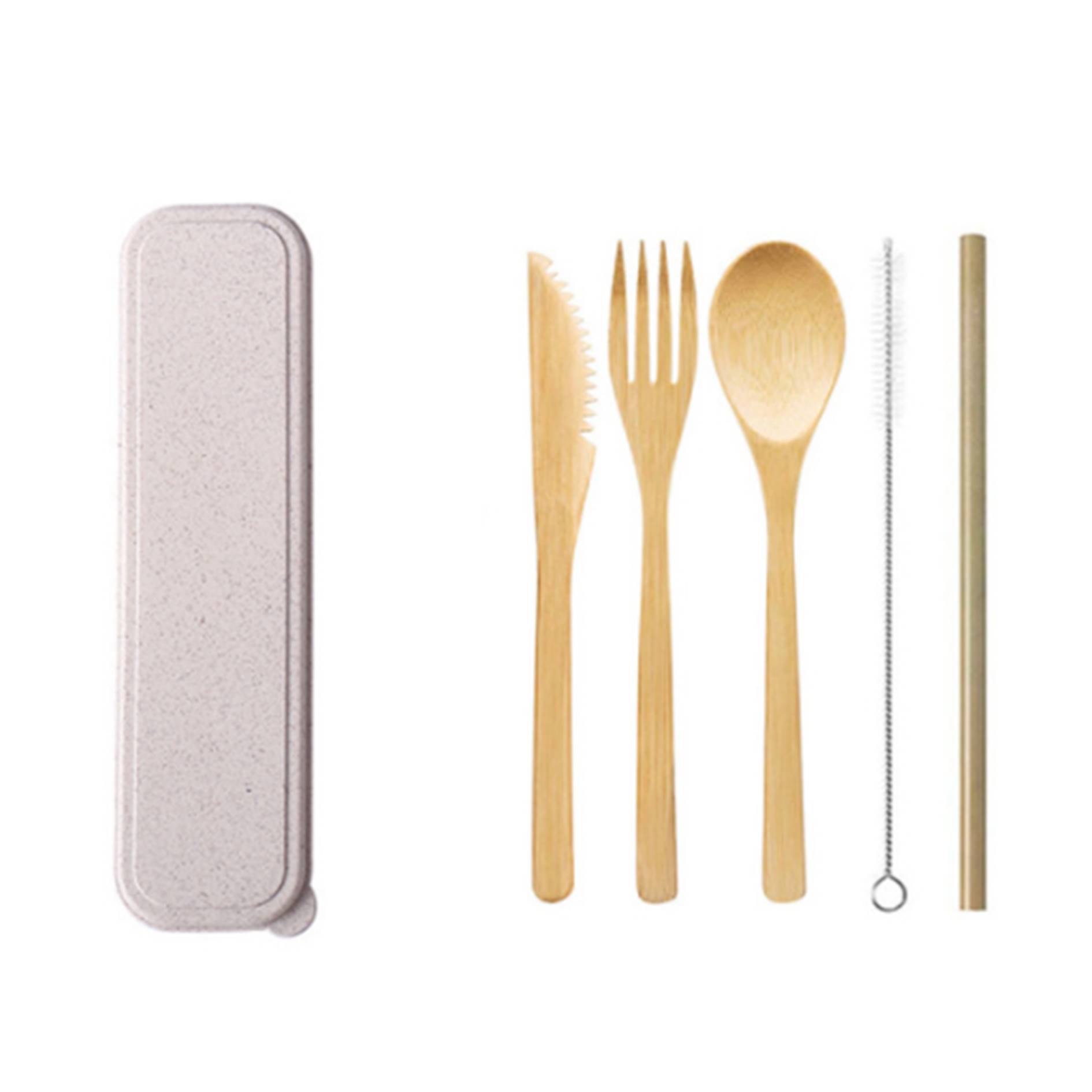 Bamboo Take Along Utensil Set 4