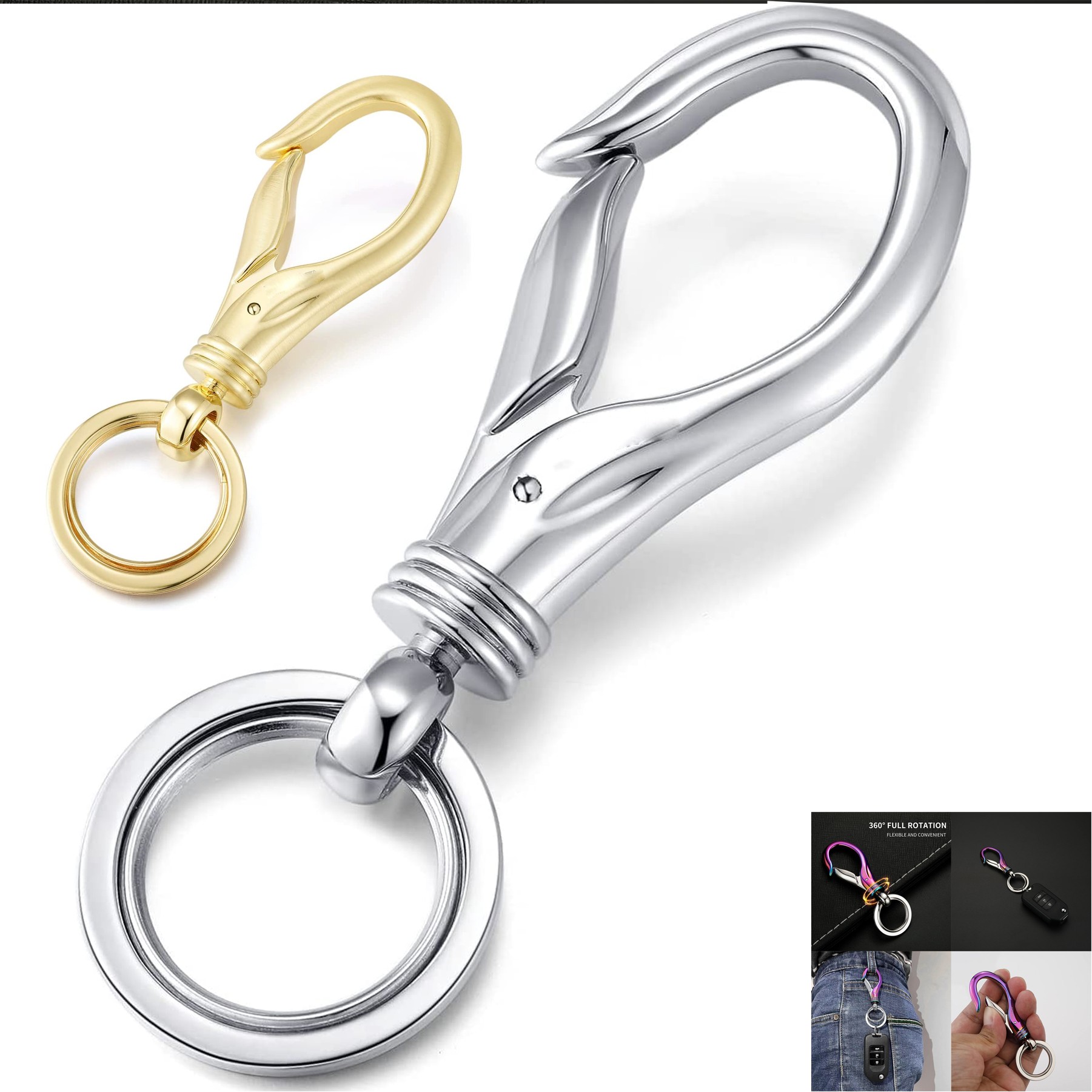 Car Keychain Carabiner Clip 3