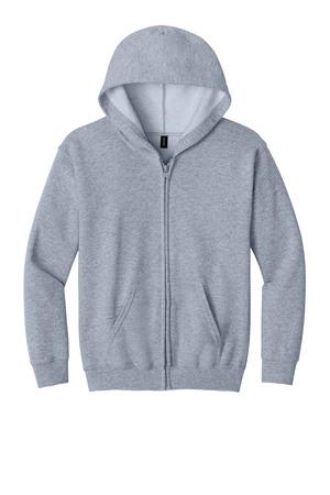 Gildan Youth Heavy Blend Full-Zip Hooded Sweatshirt. 18600B 4