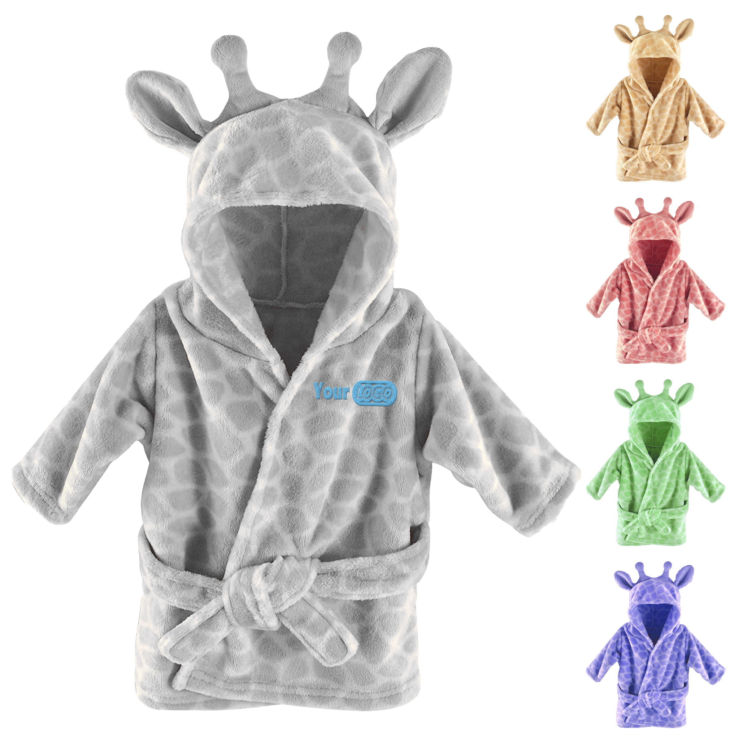 Other Fabric Adorable Animal Hooded Baby Bathrobe For Warmth And Comfort 4