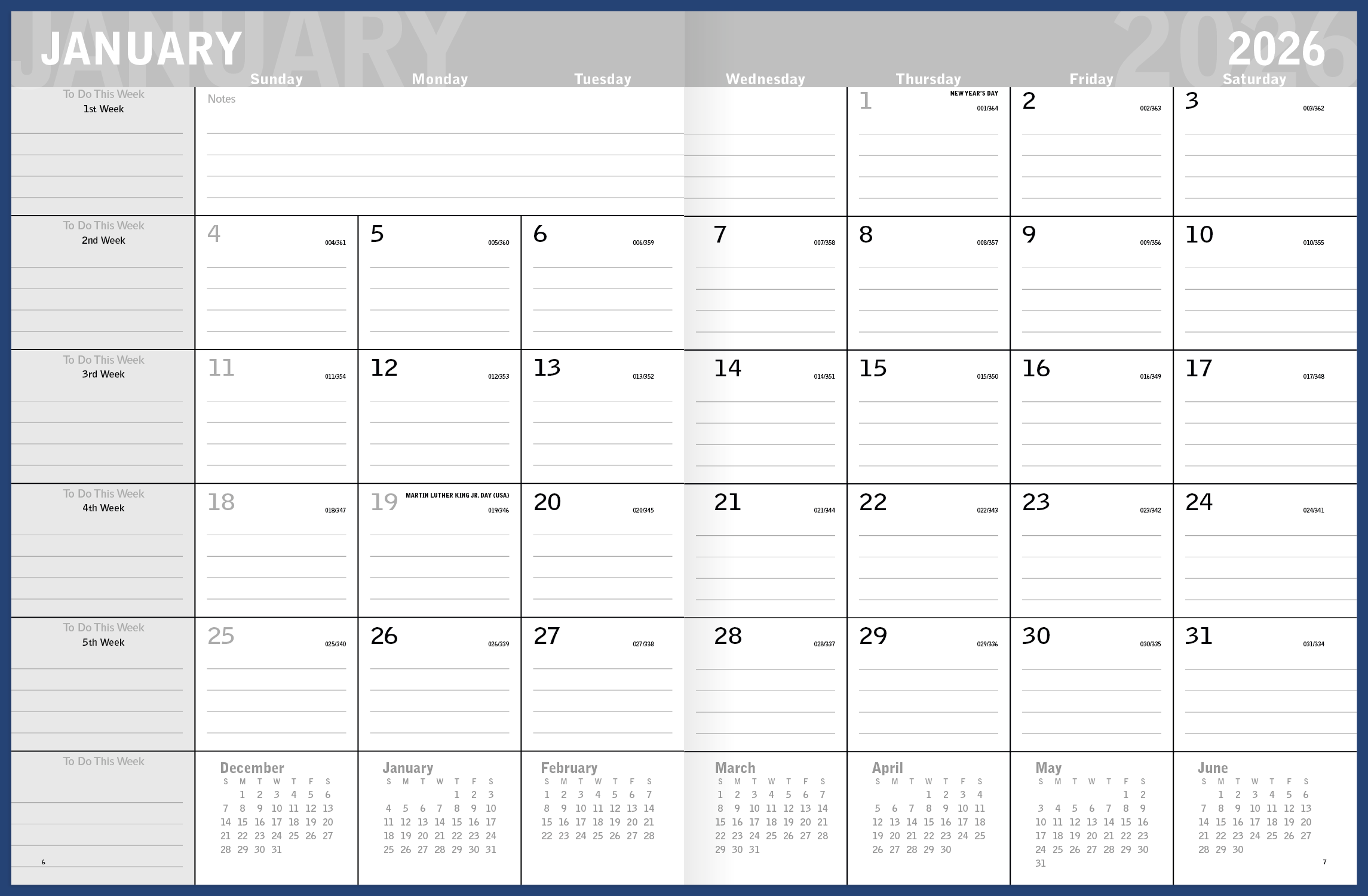 Triumph® Calendars Classic Monthly Planner 41
