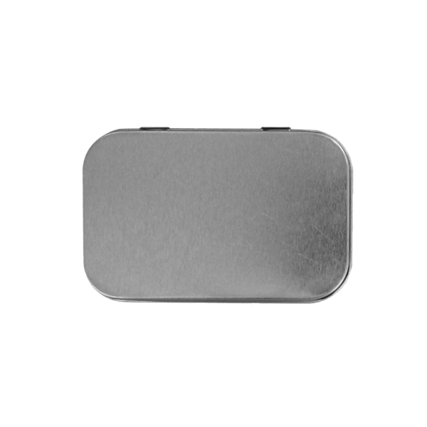 3 3/4" x 2 3/8" Large Rectangular Hinged Tin with Mints 19