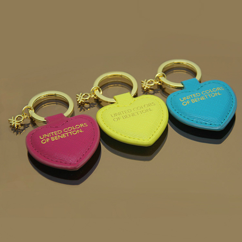 Heart Shape Leather Key Chain 3