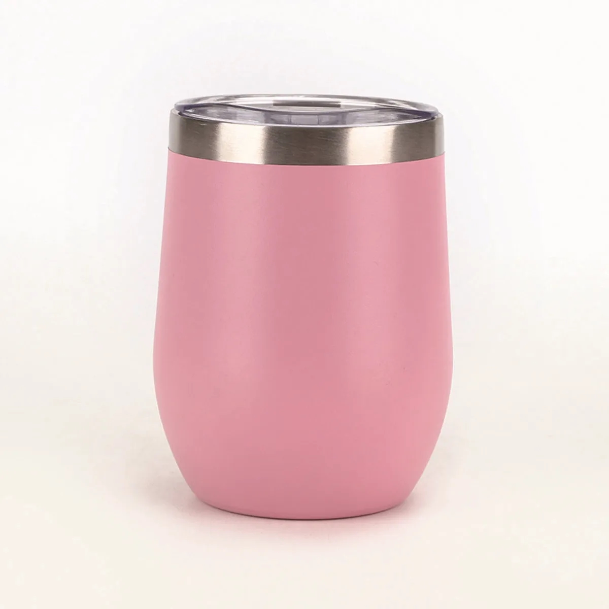 Stemless Double Wall Stainless Steel  Wine Tumbler with lid 3