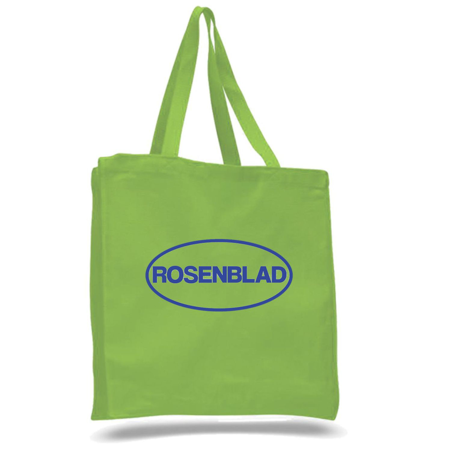 12 oz. Cotton Canvas Shopper Tote Bag with Gusset USA Decorated (14" x 15") 3