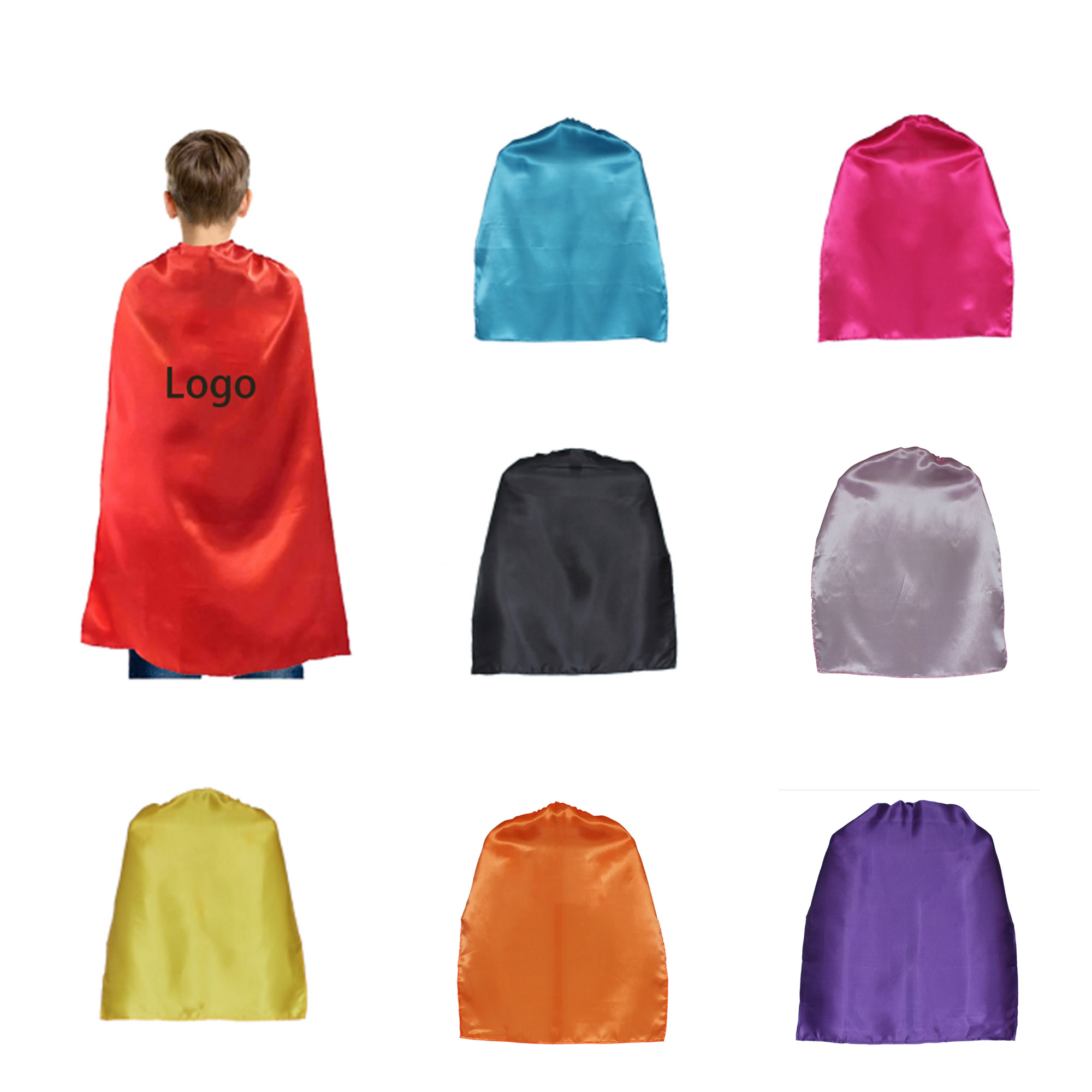 Colorful Child Satin Cape 2