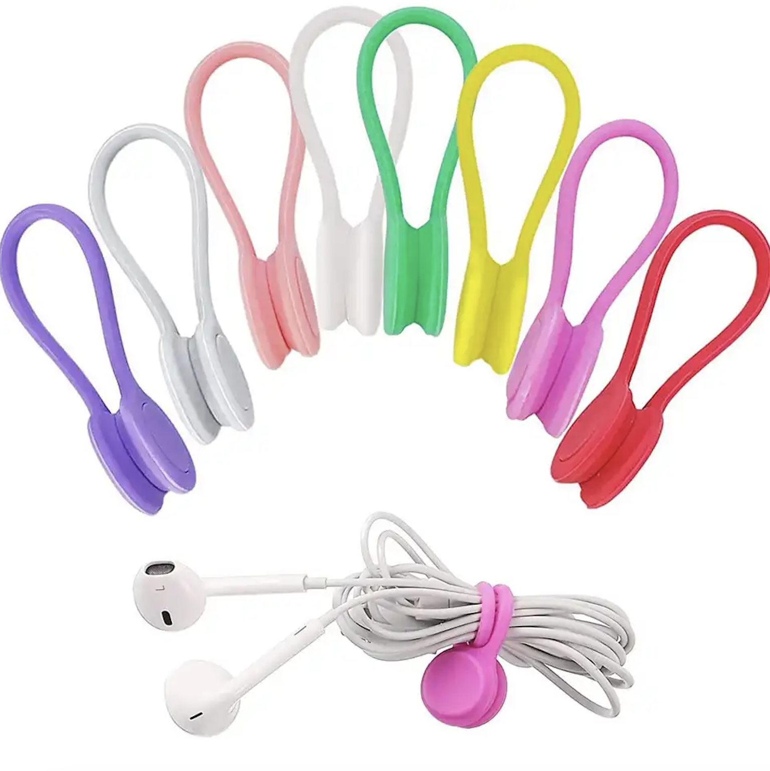 Silicone Magnetic Cable Ties 3