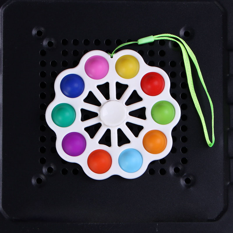 Dimple Sensory Toys Keychain Pop Toys for Kids Students Family Stress Relief---Ten Bubbles 3