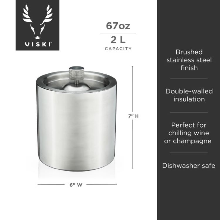Viski® Harrison Insulated Ice Bucket 8