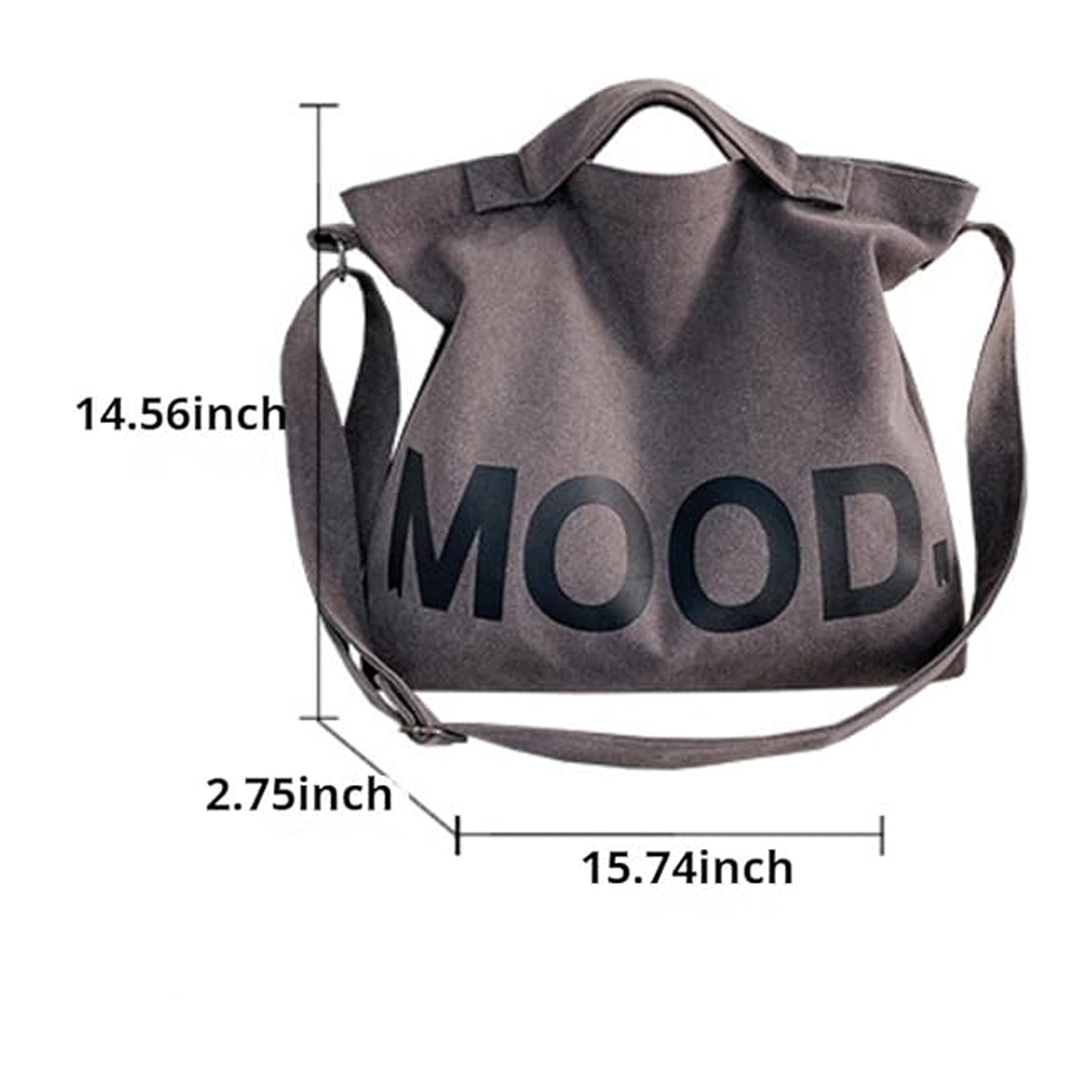 Multi-Layer Canvas Shoulder Handbag 3