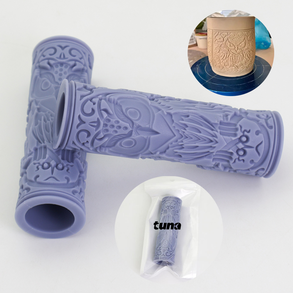 Patterned Rolling Pin for Clay 1