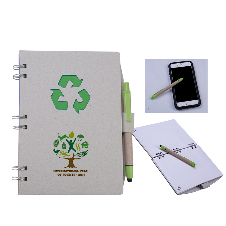 Eco-Friendly Recycled Spiral Notebook - close out 9