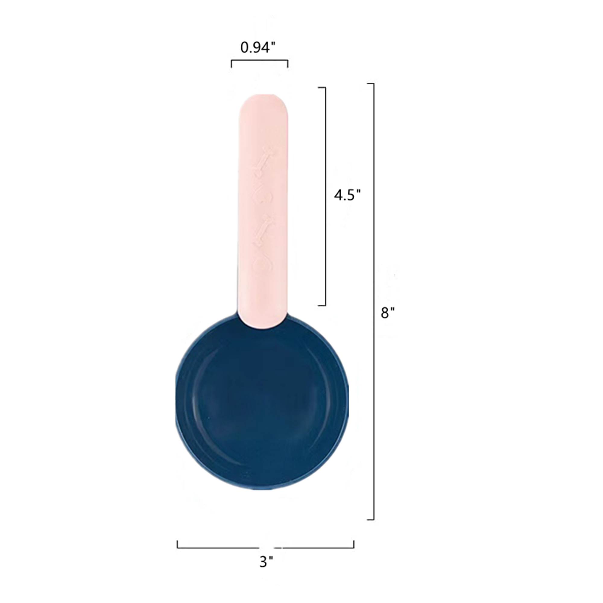 Small Silicone Pet Food Scoop With Bag Sealing Clip 2