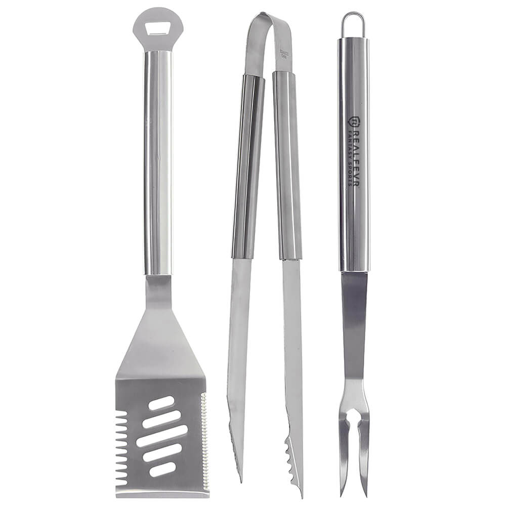 MR BAR-B-Q 3 Piece Stainless Steel Tool Set