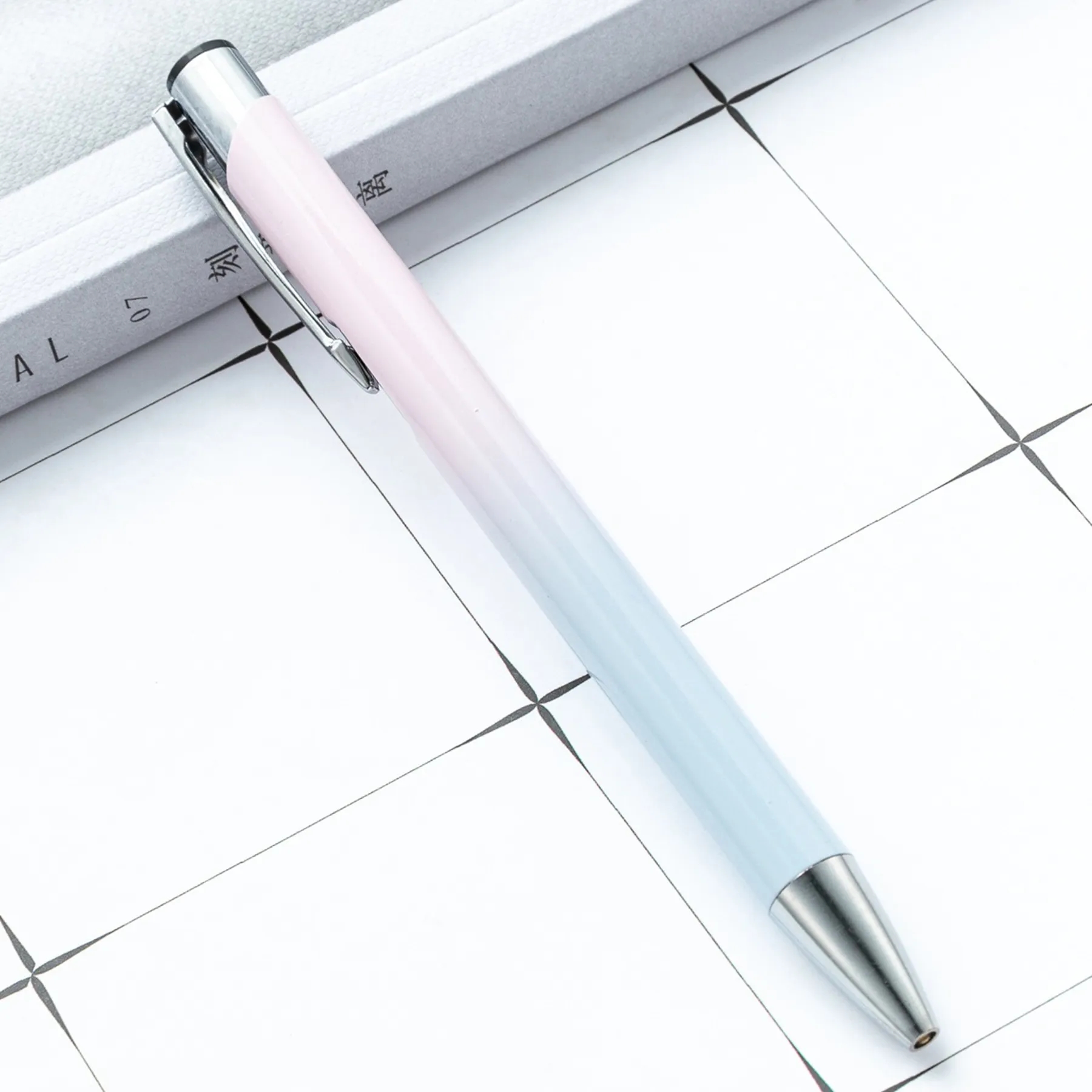Gradient Color Metal Advertising Click Ballpoint Pen 19