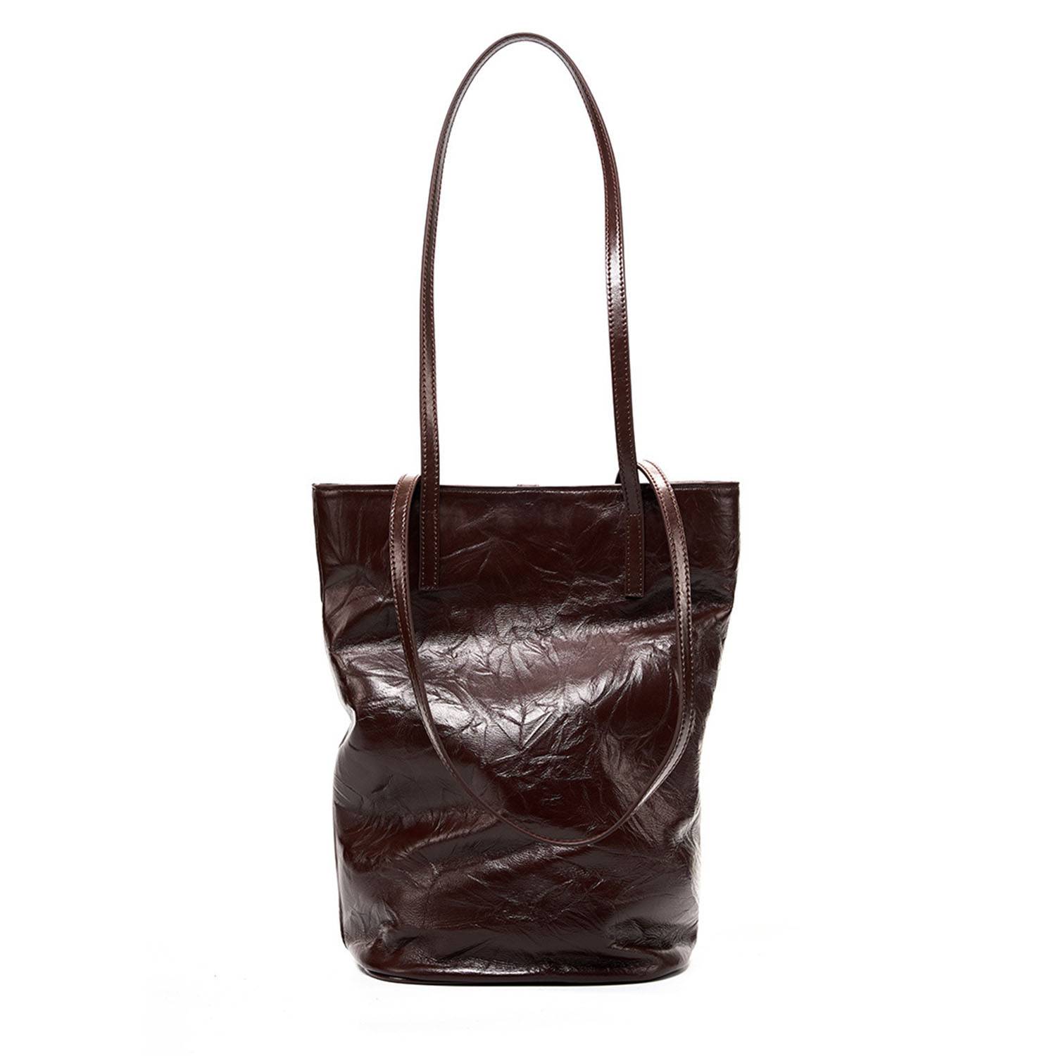 Genuine Leather for girl tote bag, custom tote bag with logo imprint 4