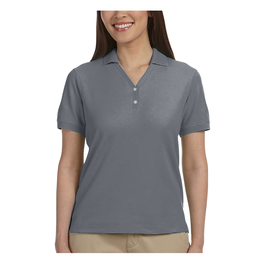 Devon & Jones Ladies' Short-Sleeve Y-Collar Polo Shirts 26