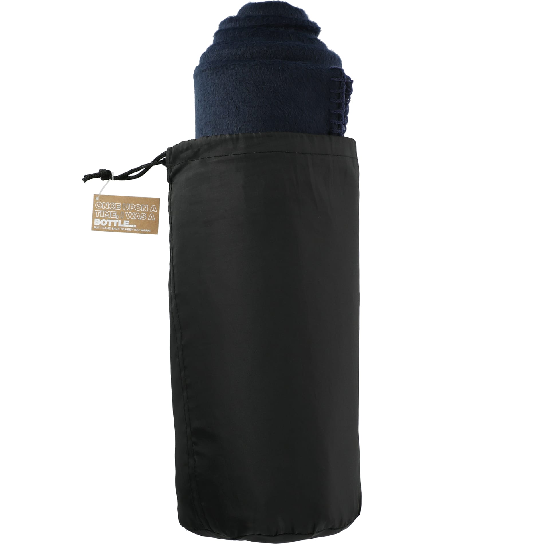 100% Recycled PET Fleece Blanket with RPET Pouch 129
