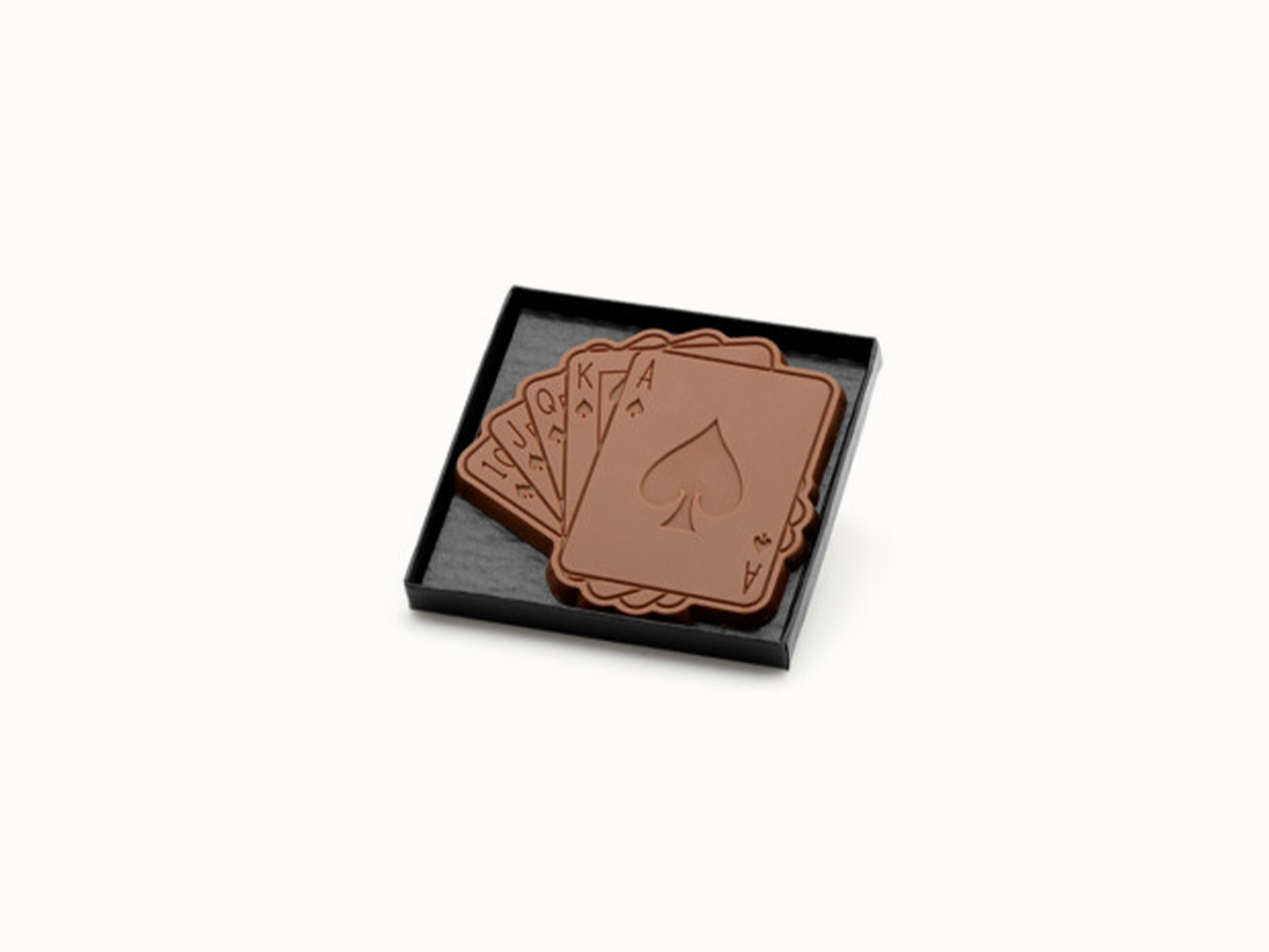 4"x4" Custom Decorated Chocolate Shape with Classic Custom Packaging 2