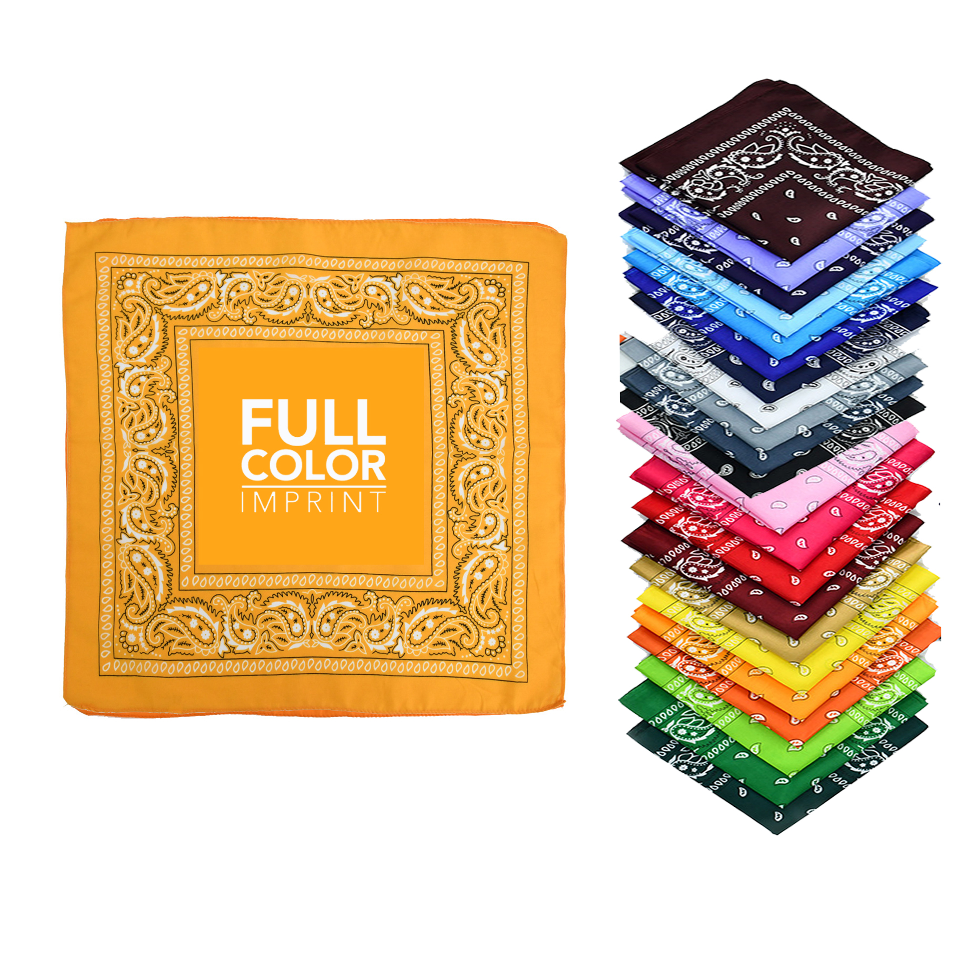 MOQ:50pcs Promotional Handkerchief 2