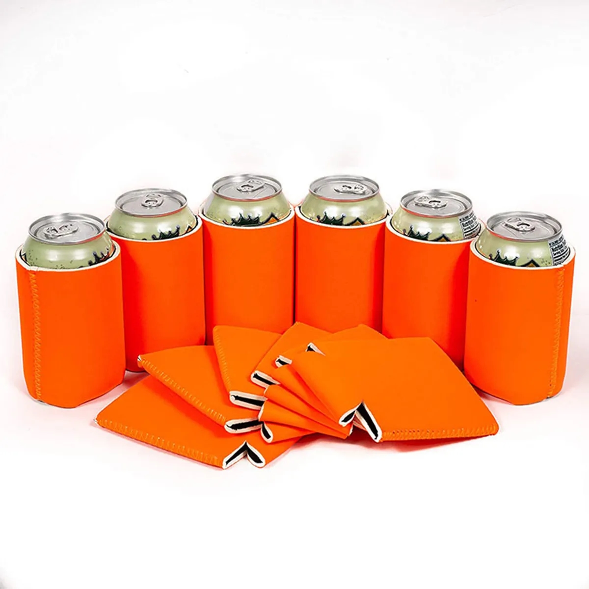 Beer And Coke Can Insulation Pads With Folding Bottom Cover 3