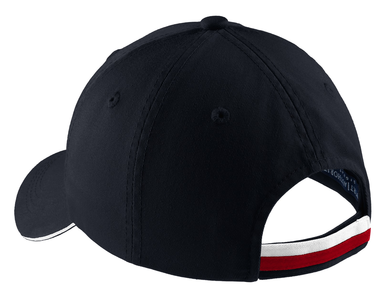 Port Authority Sandwich Bill Cap with Striped Closure. C830 25