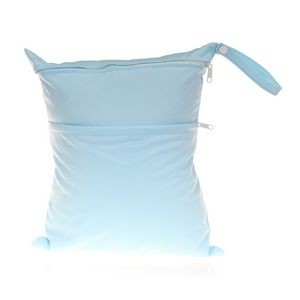 Wet Dry Bags with Two Zippered Pockets for Baby Diapers 18