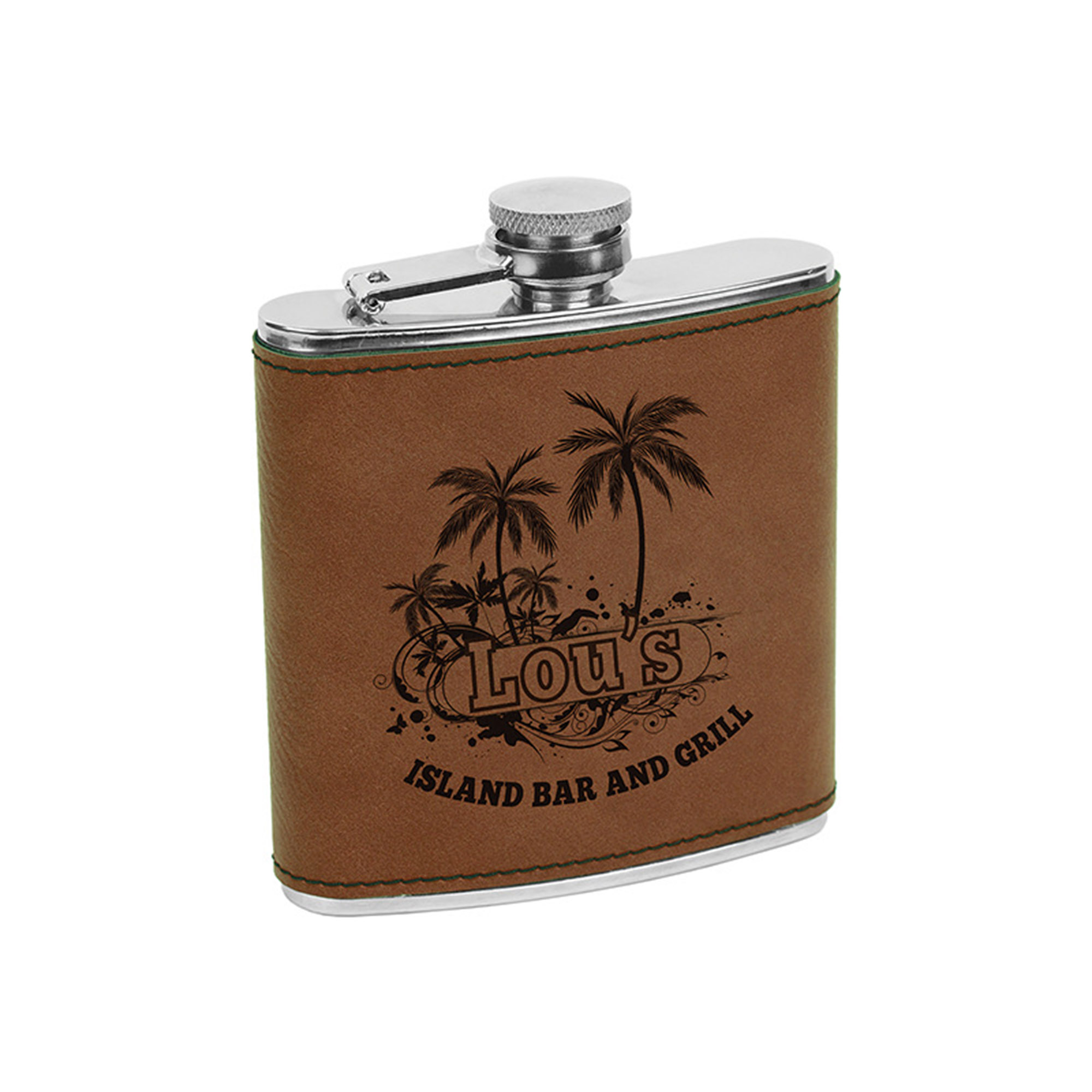 8 oz. Leatherette Stainless Steel Flasks 19