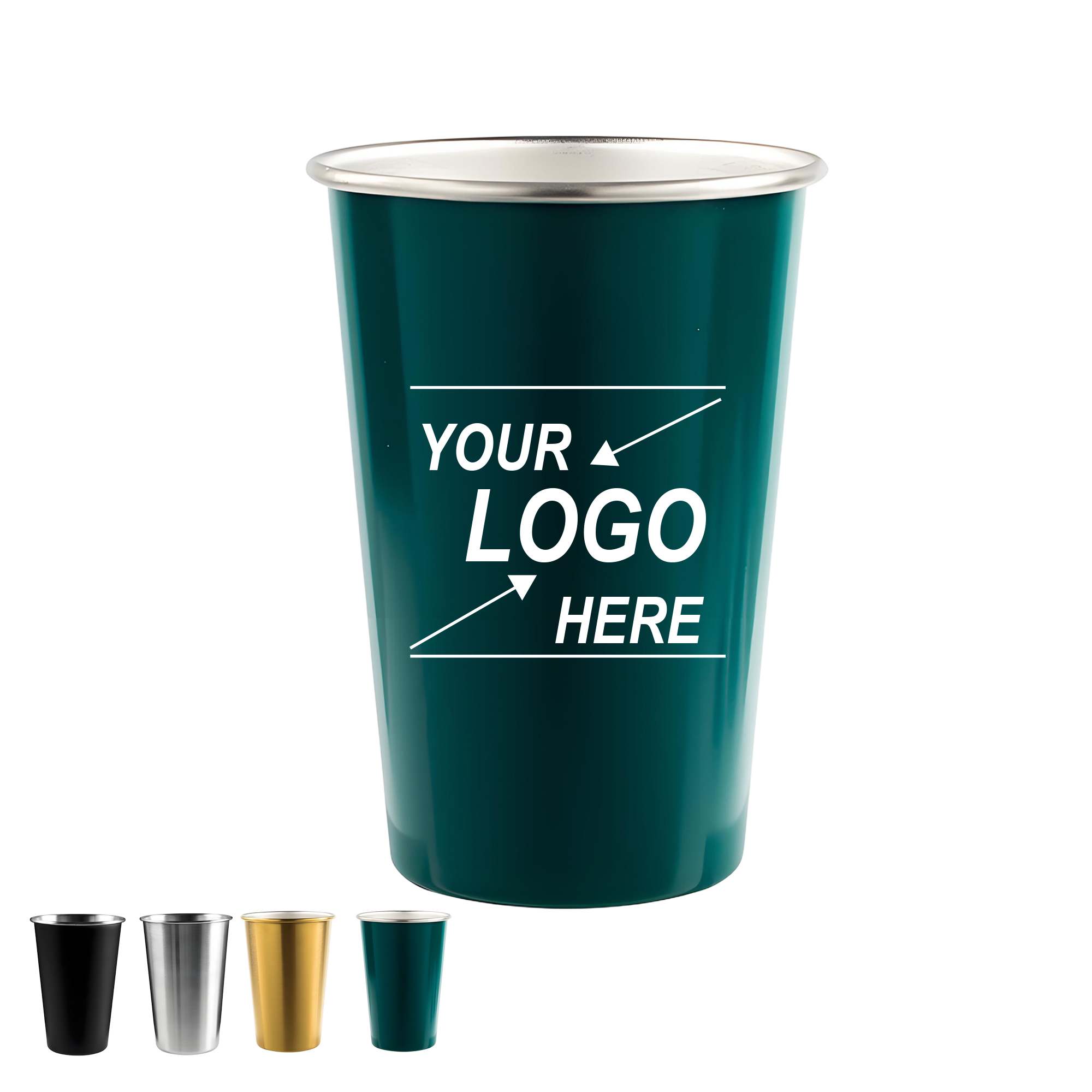 16 oz Stainless Steel Pint Cups 2