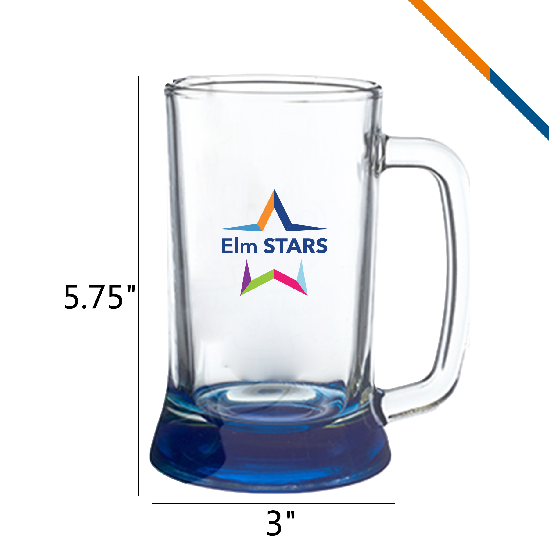 Tagtic Glass Beer Tankards - 16.25 OZ. 1