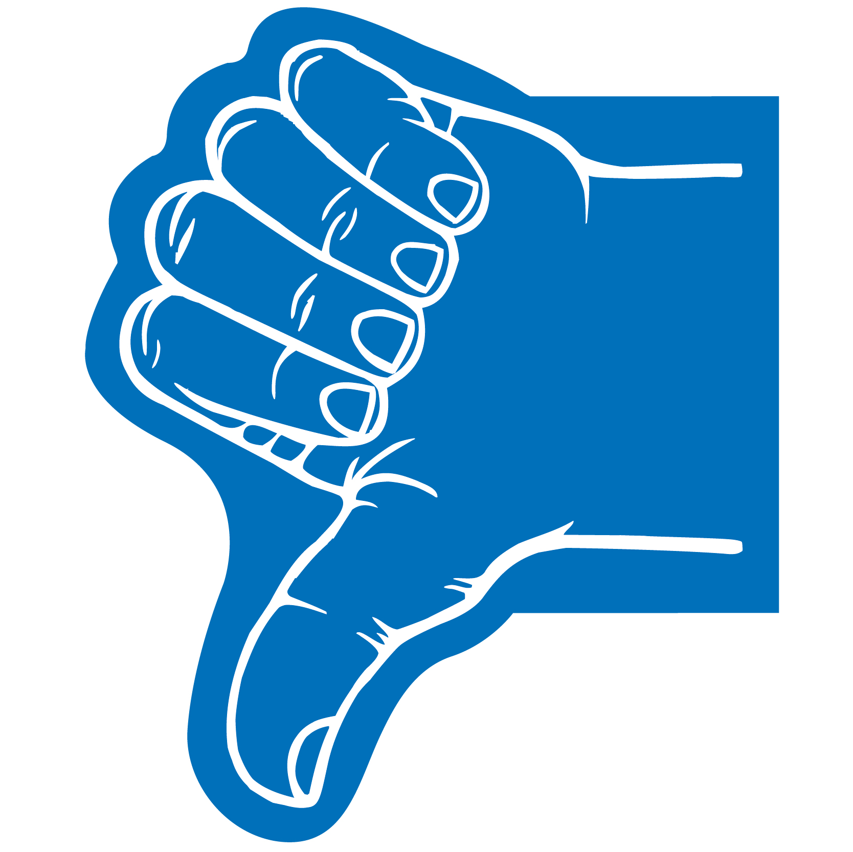 Thumb Foam Hand Mitt 10