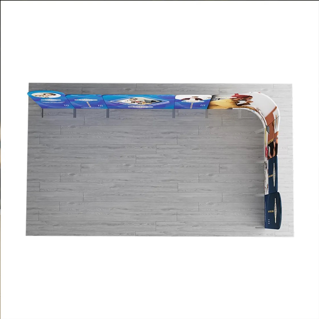 20ft Magnetic Modular Fabric Displays - L Shape 9