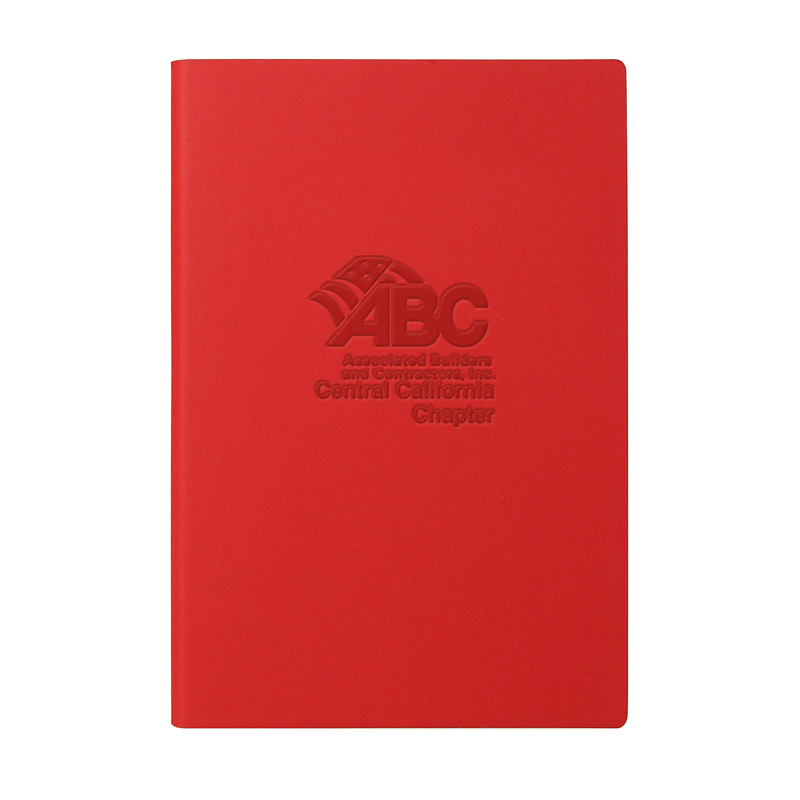NewAge Italian PU Leather 5 5/8"W x 8 1/4"H 192 Pages Journal Book (Red Soft Cover)