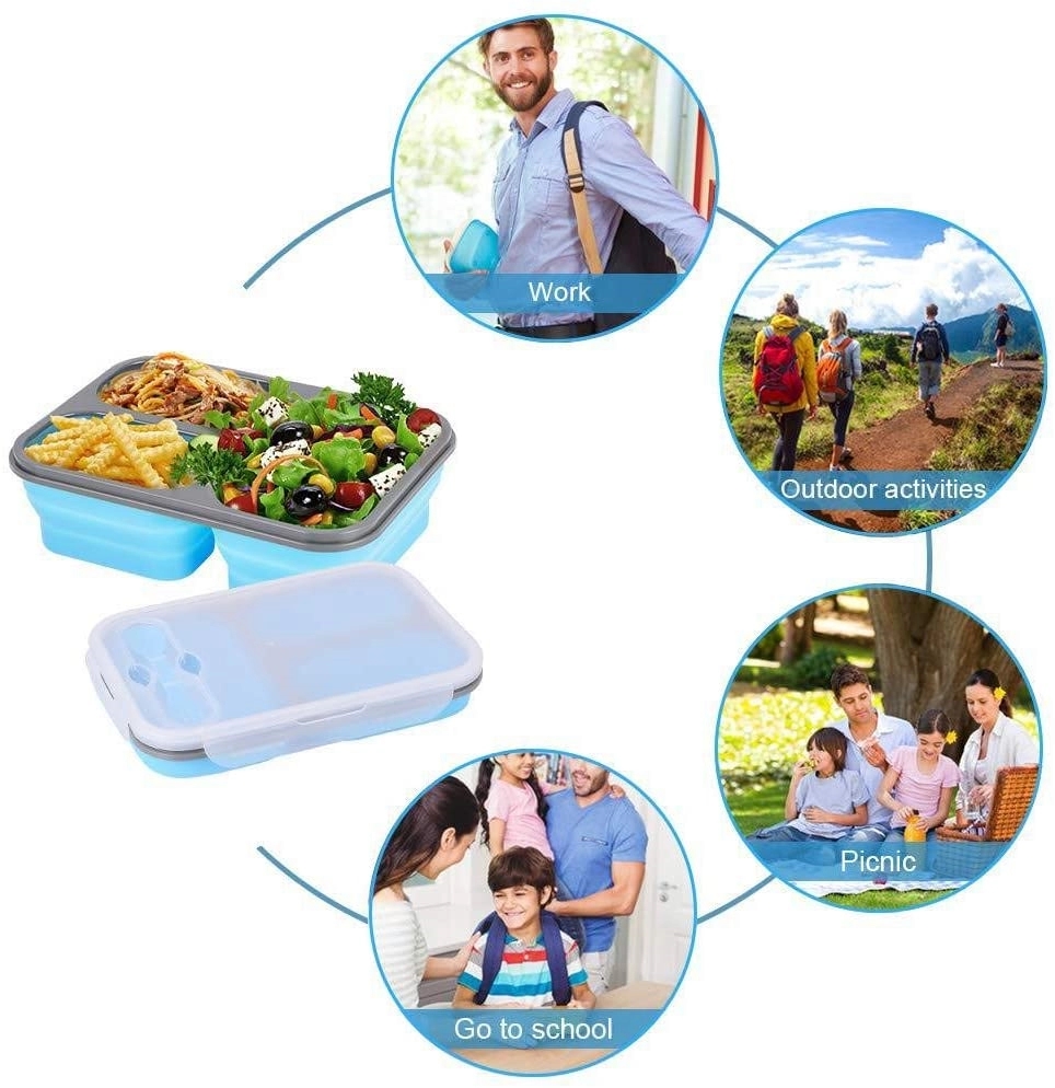 Folding Silicone Lunch Box 11