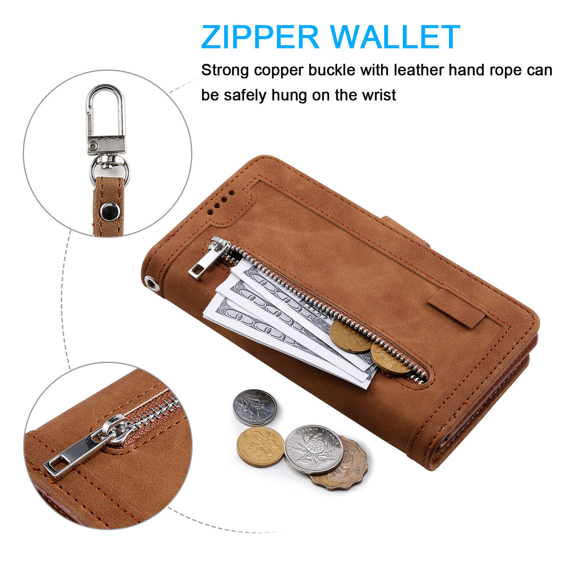 Durable Multi-Functional Zipper Case for Phone Protection 6