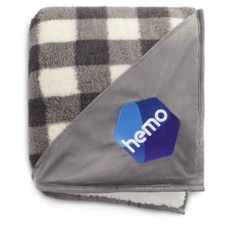 Field & Co.® Double Sided Plaid Sherpa Blanket 89
