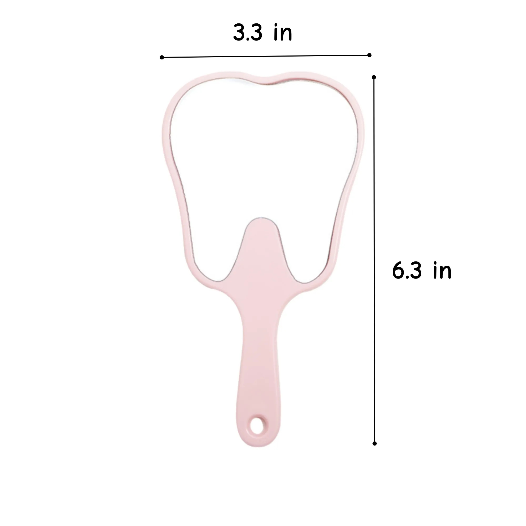 Tooth Shape Handheld Makeup Mirror 2