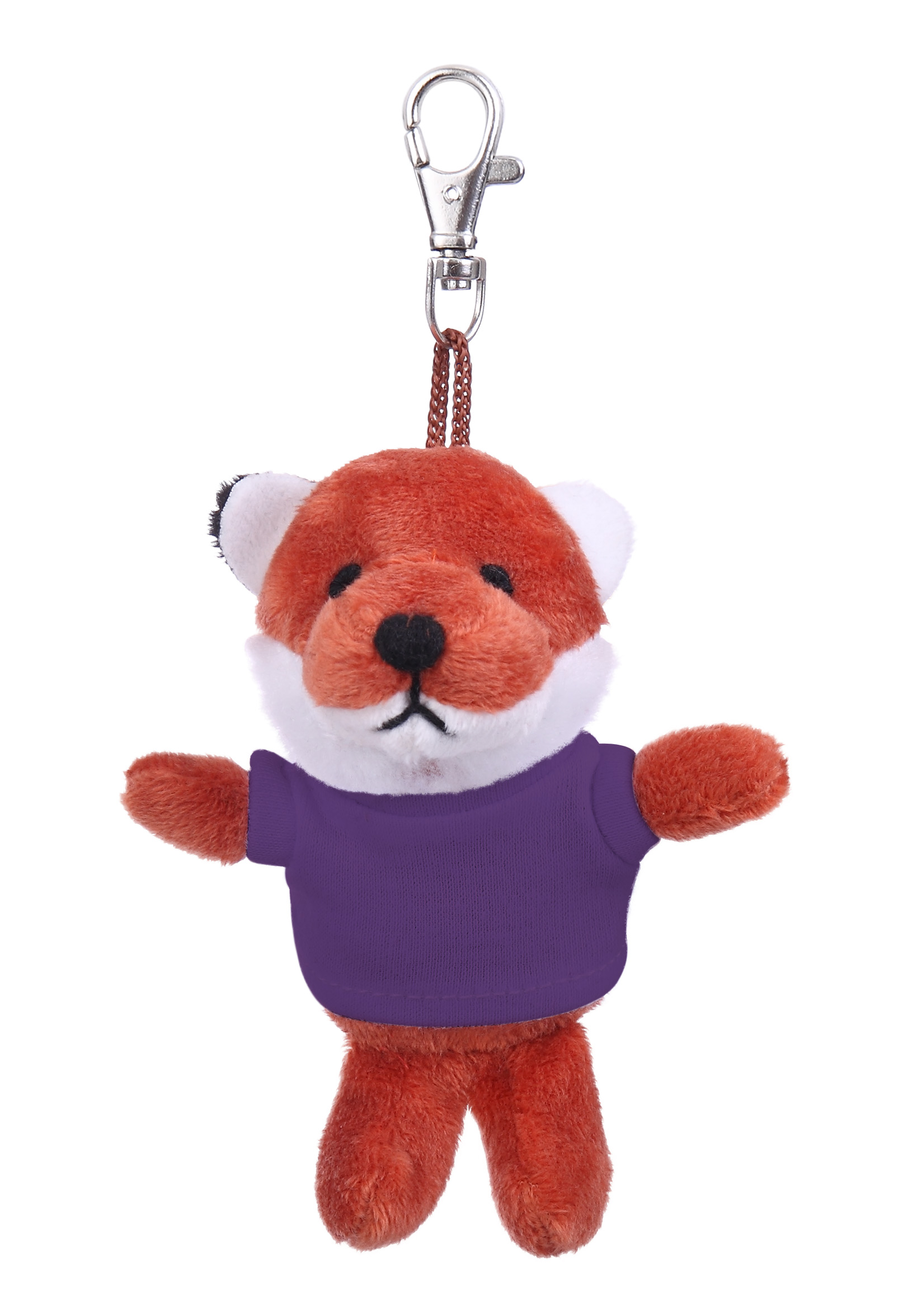 Soft Plush Fox Keychain with Tee 6