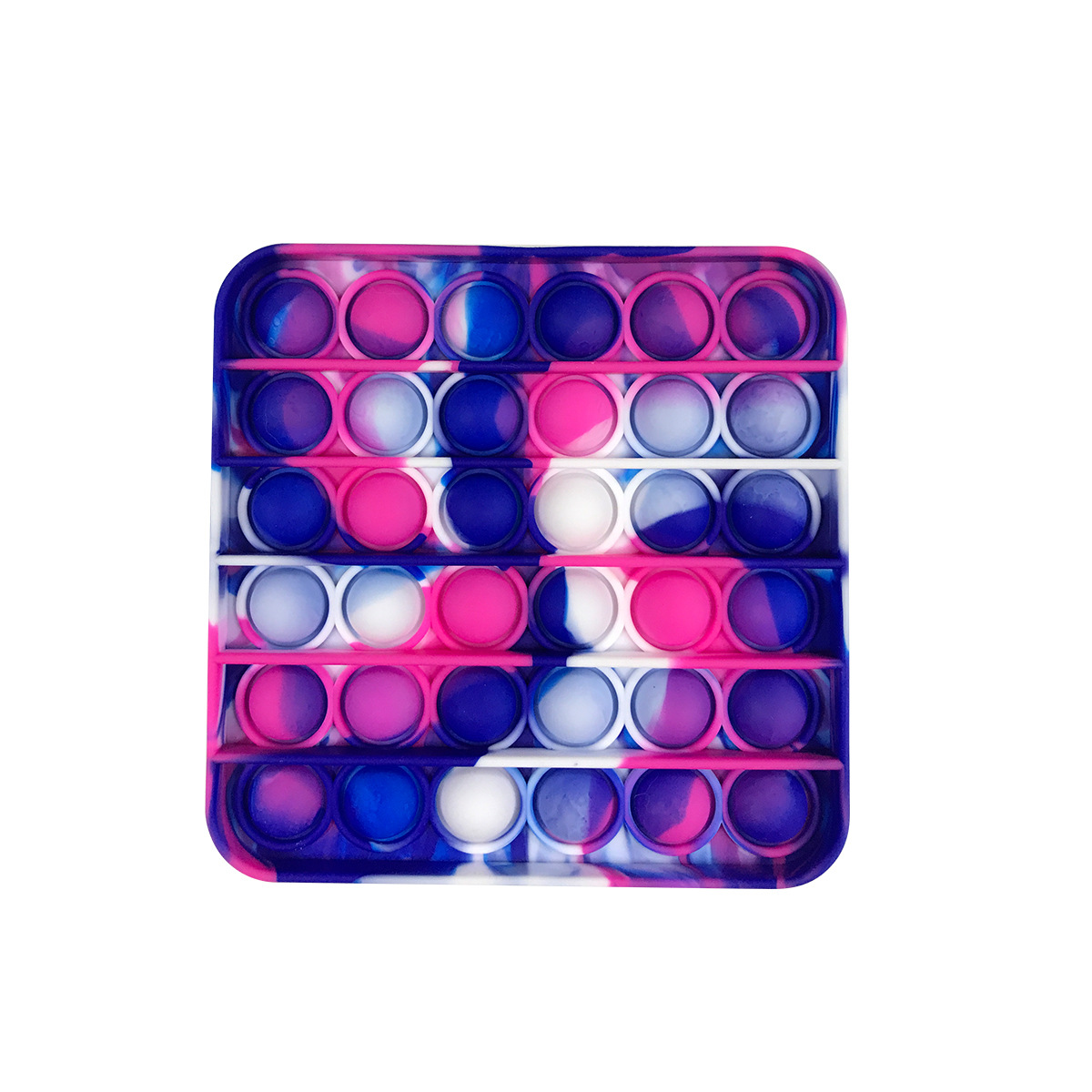 Square Camouflage Push Pop Bubble Fidget Sensory Toy 8