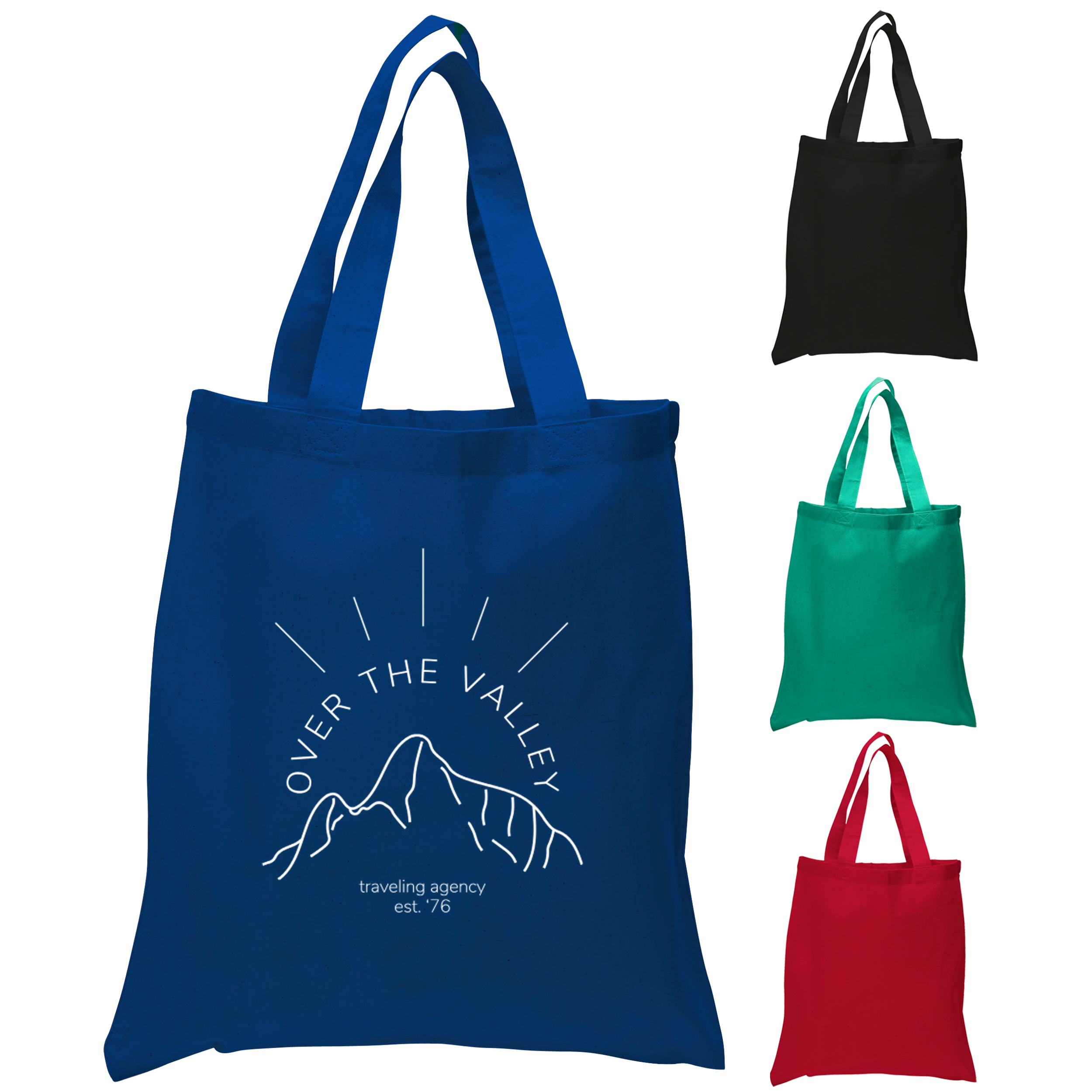 Colored Canvas Convention Tote Bag with Shoulder Strap, custom tote bag with logo imprint 3