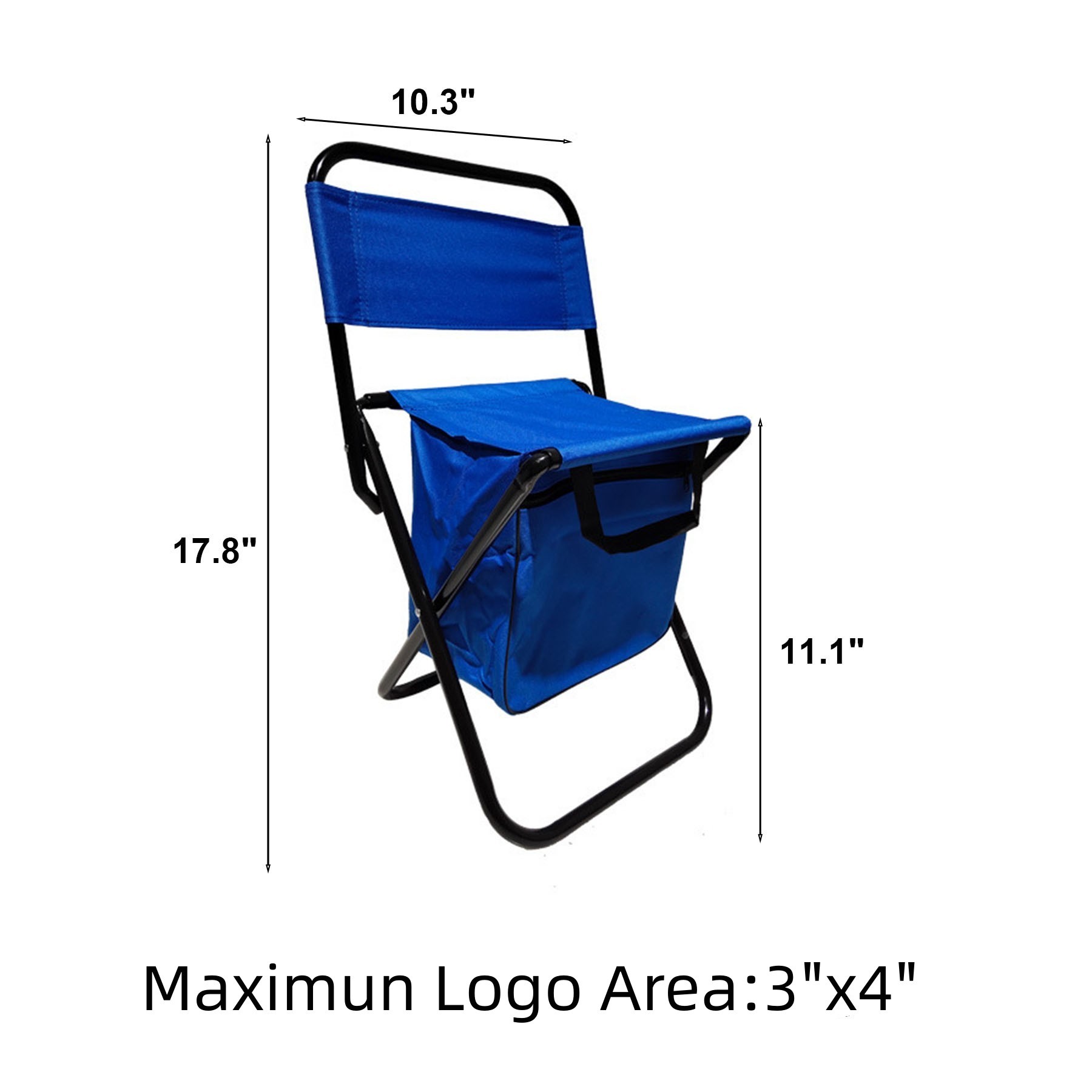 Camping Chair with Back Rest And Storage Bag 2
