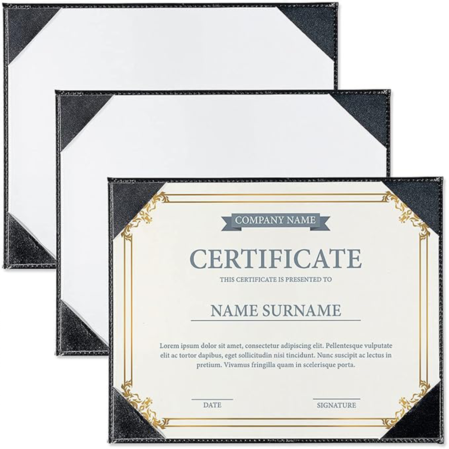 custom Leather Certificate Holders 6