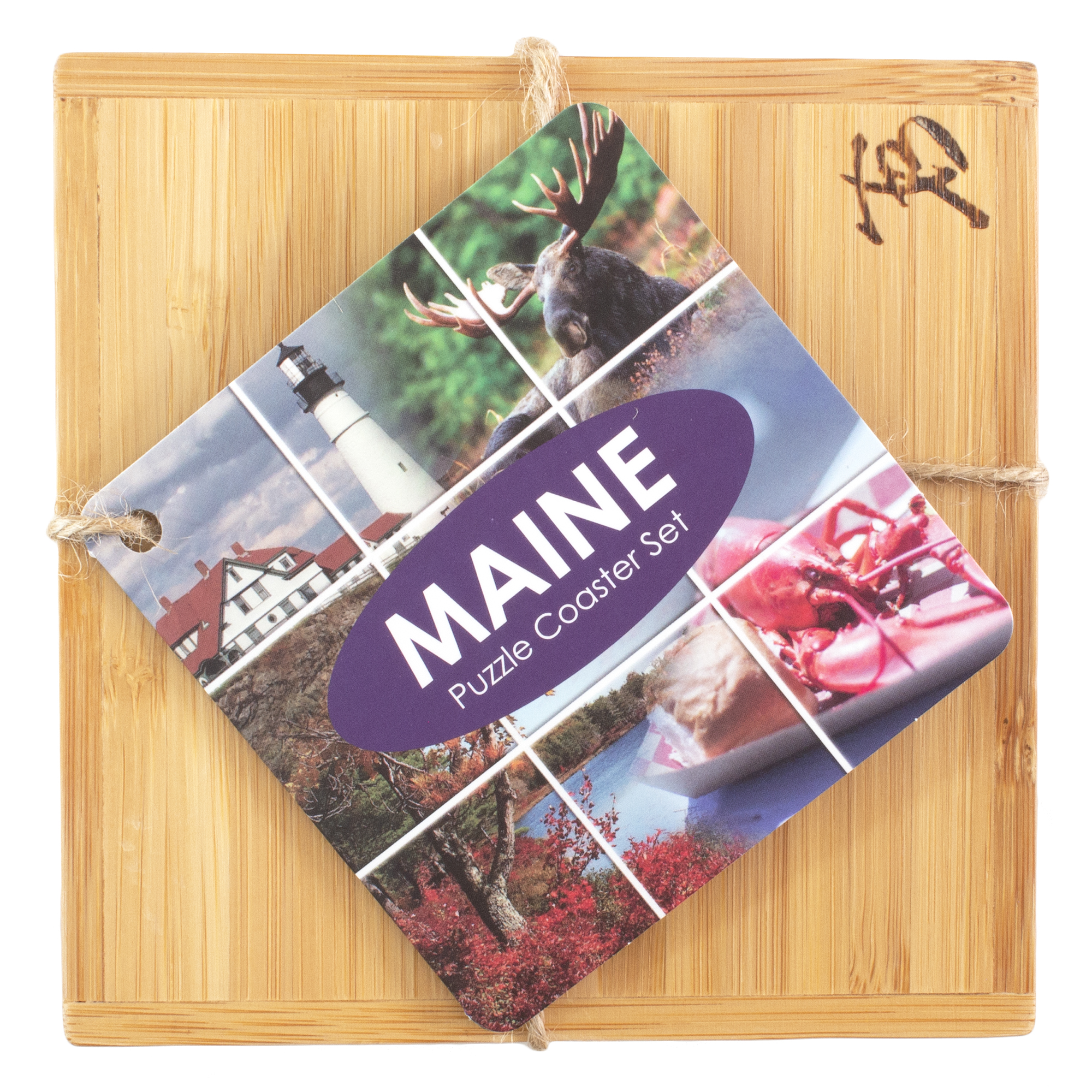 Maine Puzzle Coaster Set 10