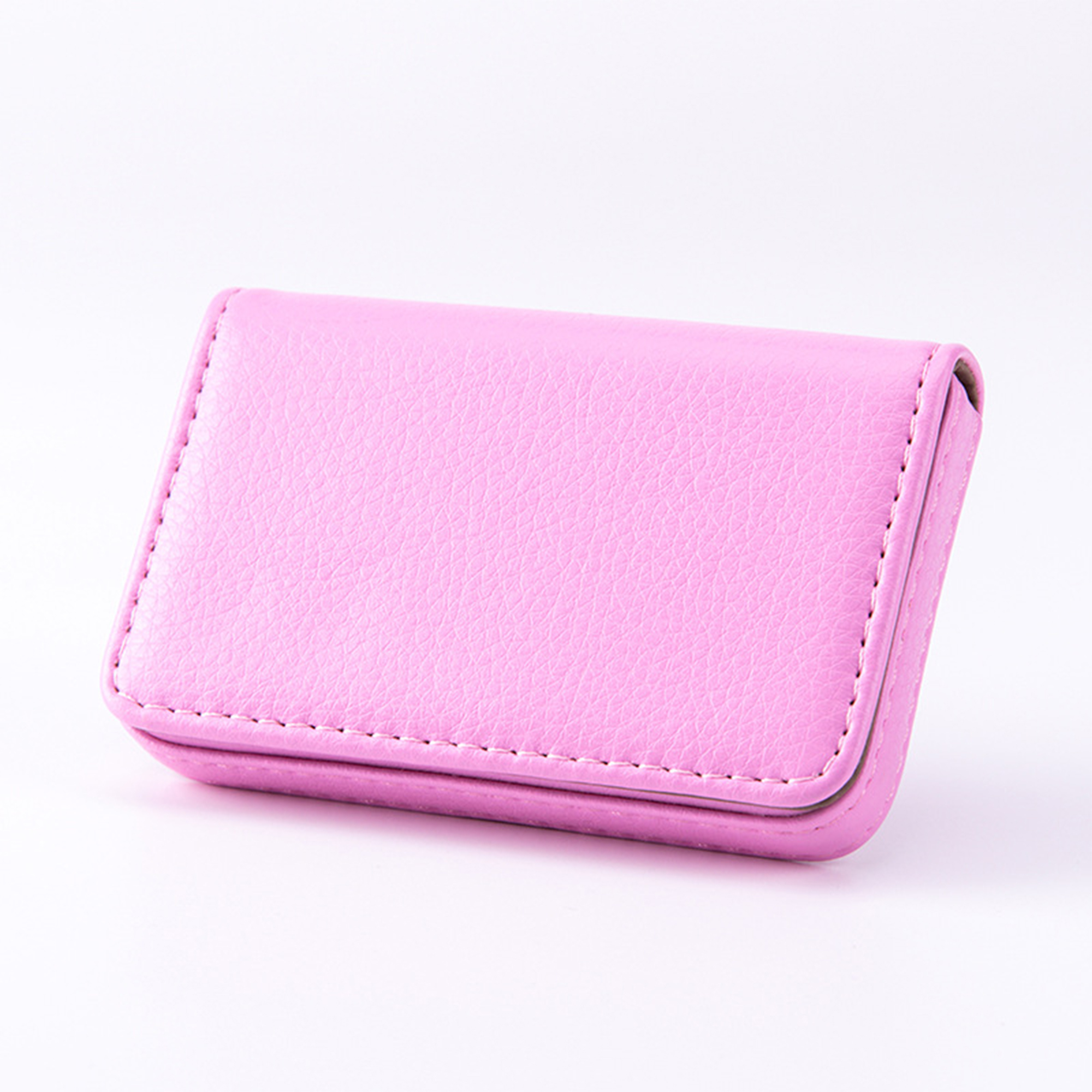 Polyurethane Business Card Wallet With Magnetic Closure 3.94" Length X 2.56" Width 5