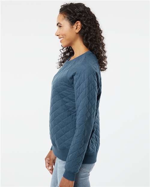 Women's Quilted Crewneck Pullover - R08 21