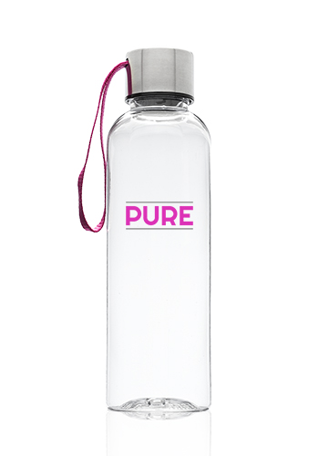 17 oz. Genie Plastic Water Bottle with Strap 1